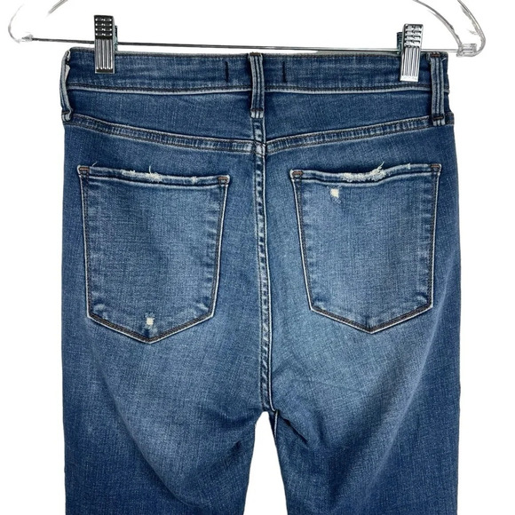 ABERCROMBIE & FITCH Simone High Rise Raw Ankle Hem Skinny Jeans with button-fly - Picture 3 of 6